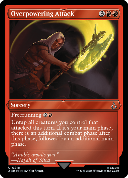Overpowering Attack (Foil Etched) (ACR-218) - Assassin's Creed Foil