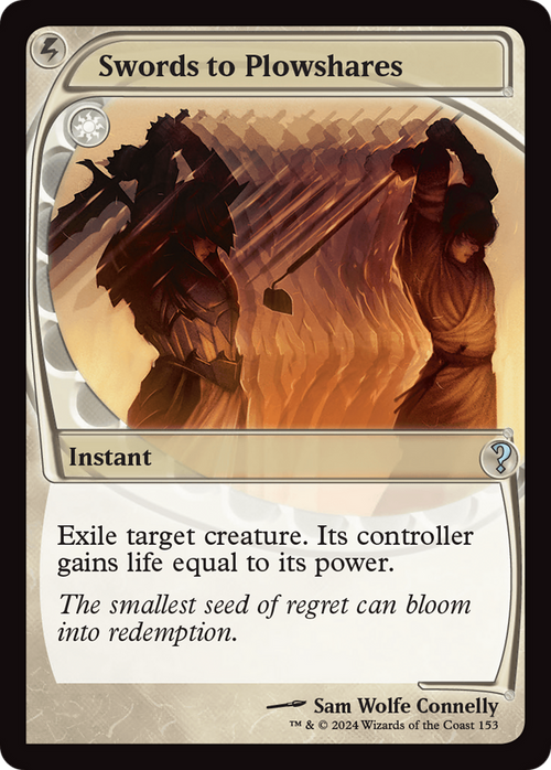 Swords to Plowshares (Future Sight) (MB2-153) - Mystery Booster 2 Foil
