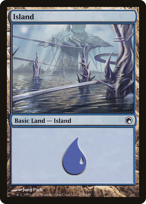 Island (235) (SOM-235) - Scars of Mirrodin Foil