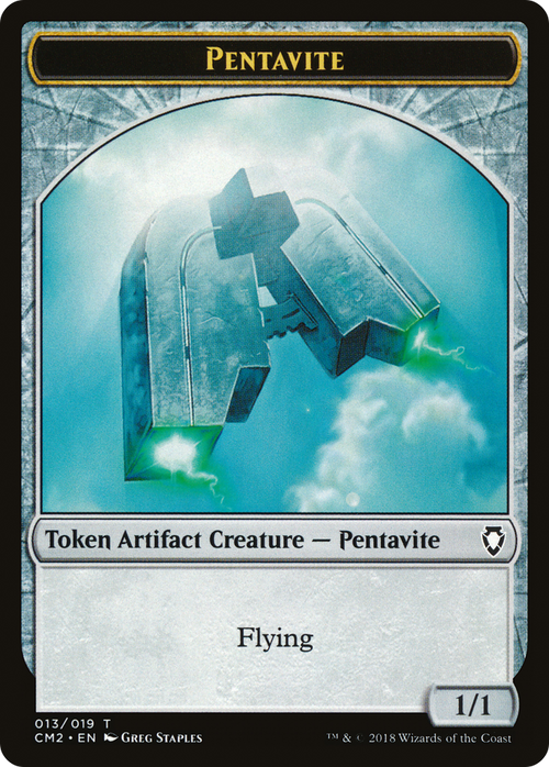 Pentavite Token (CM2-013) - Commander Anthology Volume II Tokens