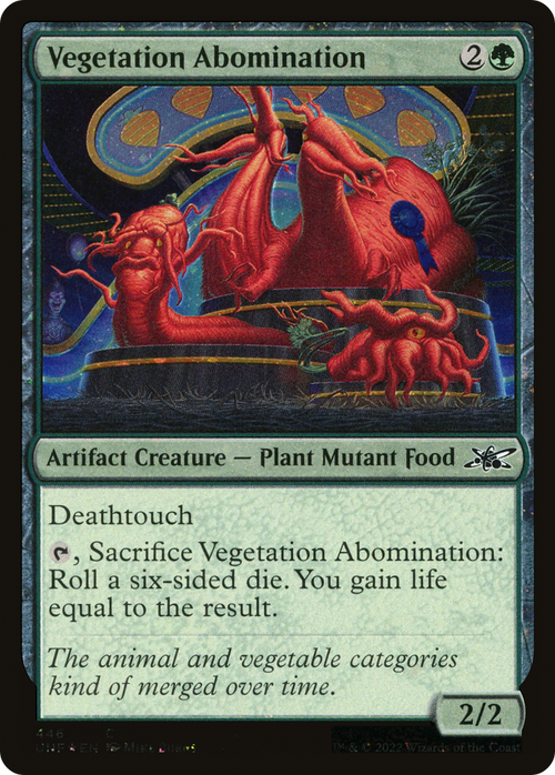 Vegetation Abomination (Galaxy Foil) (UNF-446) - Unfinity Foil