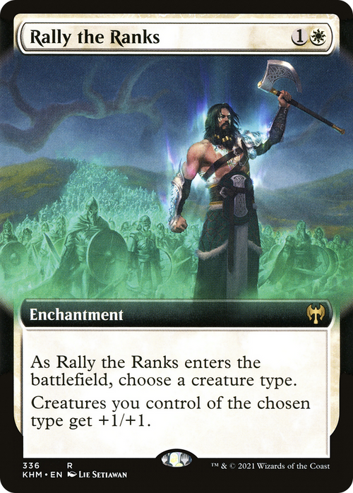 Rally the Ranks (Extended Art) (KHM-336) - Kaldheim: (Extended Art) Foil