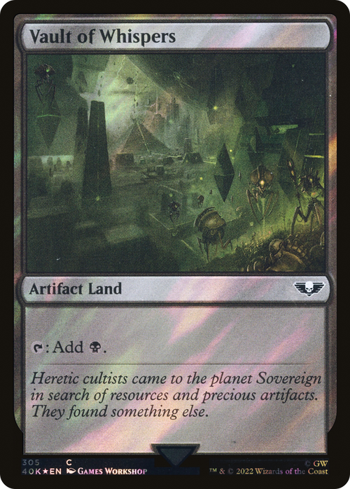 Vault of Whispers (Surge Foil) (40K-305) - Warhammer 40,000 Commander Foil