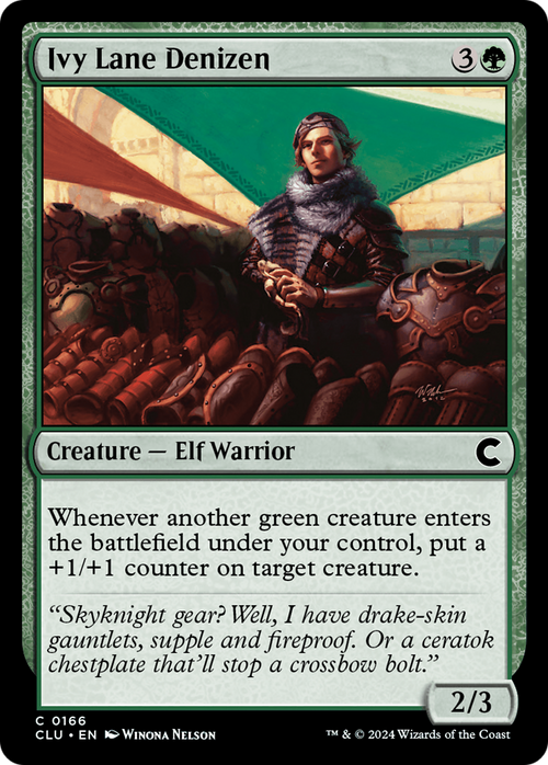 Ivy Lane Denizen (CLU-166) - Ravnica: Clue Edition