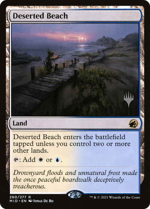 Deserted Beach (PPMID-260P) - Innistrad: Midnight Hunt Promos Foil