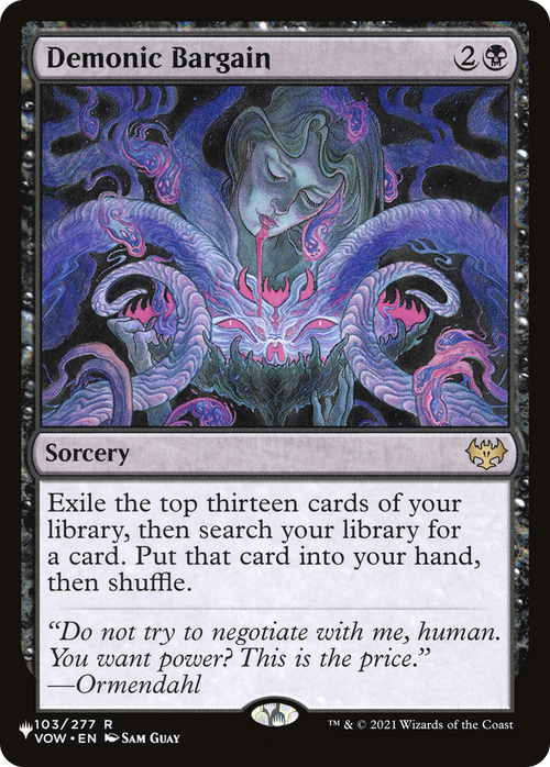 Demonic Bargain (LIST-VOW-103) - The List