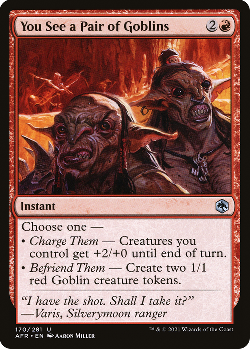 You See a Pair of Goblins (AFR-170) - Adventures in the Forgotten Realms Foil
