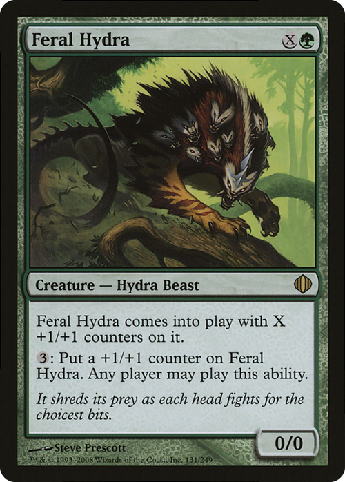Feral Hydra (Magic Player Rewards 2009) (OVER-131) - Magic Player Rewards 2009