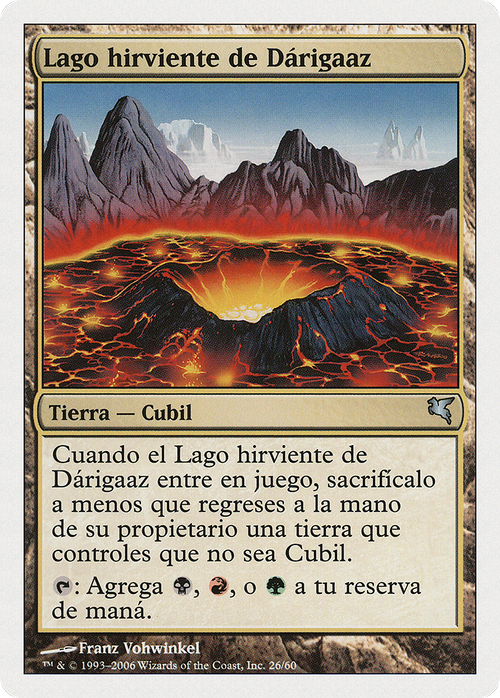 Darigaaz's Caldera (French) - "Caldeira de Darigaaz" (PSAL-D26) - Salvat 2005