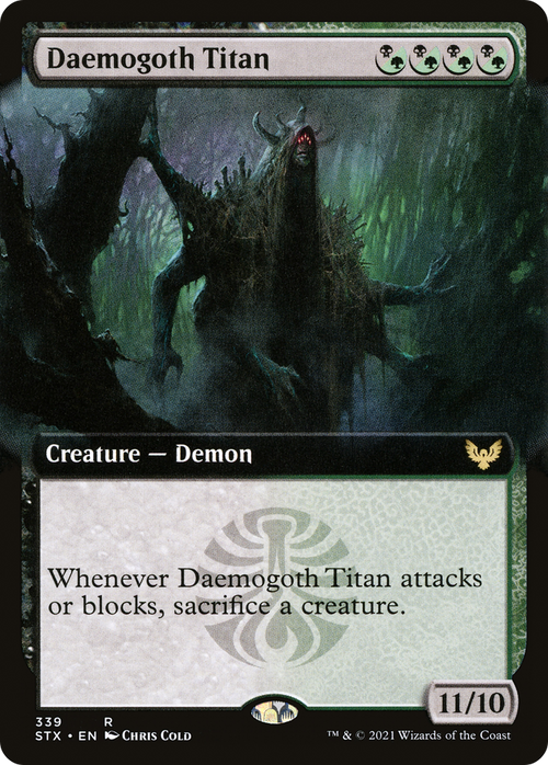 Daemogoth Titan (Extended Art) (STX-339) - Strixhaven: School of Mages: (Extended Art) Foil