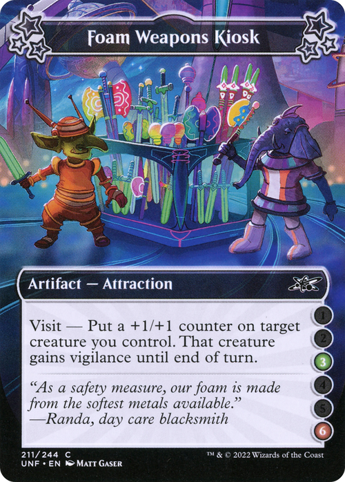Foam Weapons Kiosk (3-6) (UNF-211) - Unfinity Foil
