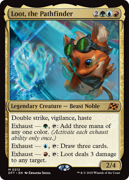 Loot, the Pathfinder (PPDFT-212P) - Promo Pack: Aetherdrift Foil
