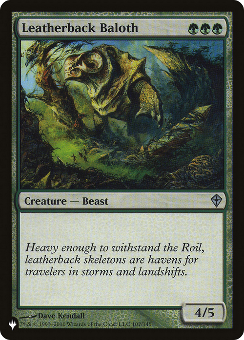 Leatherback Baloth (LIST-WWK-107) - The List