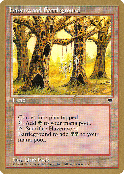 Havenwood Battleground - 1996 Mark Justice (FEM) (WCD-) - Pro Tour Collector Set