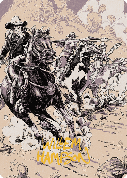 Overwhelming Forces // Overwhelming Forces (AOTJ-040) - Outlaws of Thunder Junction Art Series (Borderless)