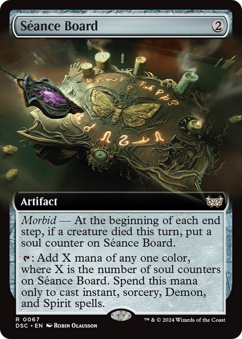 Seance Board (Extended Art) (DSC-067) - Duskmourn: House of Horror Commander: (Extended Art)