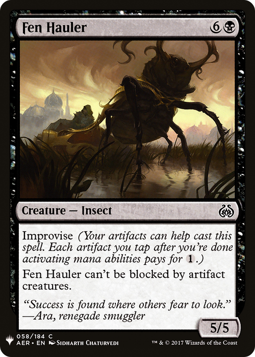 Fen Hauler (LIST-AER-58) - The List