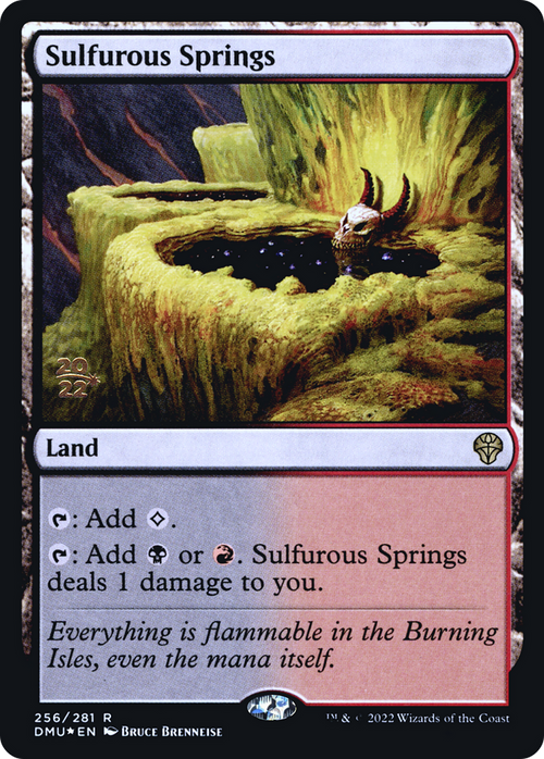 Sulfurous Springs (PRE-256) - Dominaria United Promos Foil