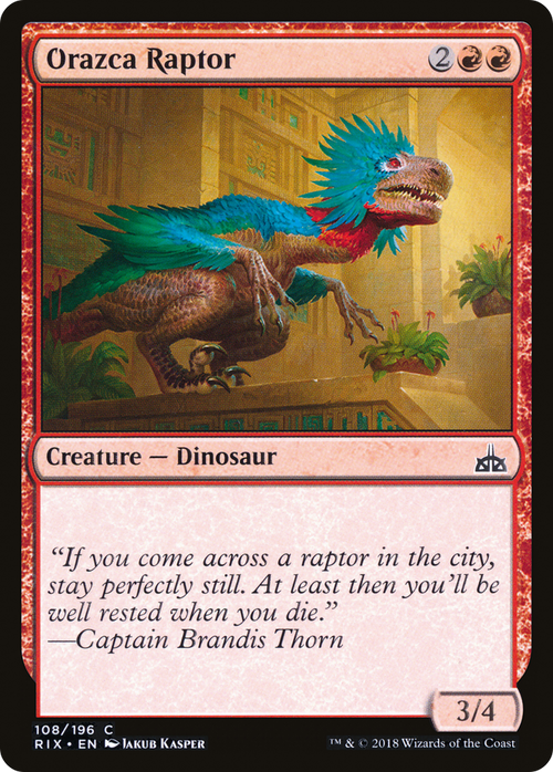 Orazca Raptor (RIX-108) - Rivals of Ixalan