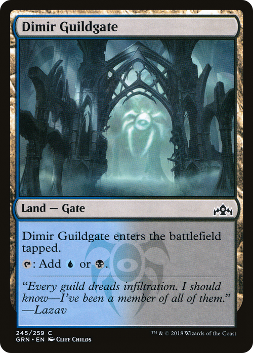 Dimir Guildgate (245) (GRN-245) - Guilds of Ravnica
