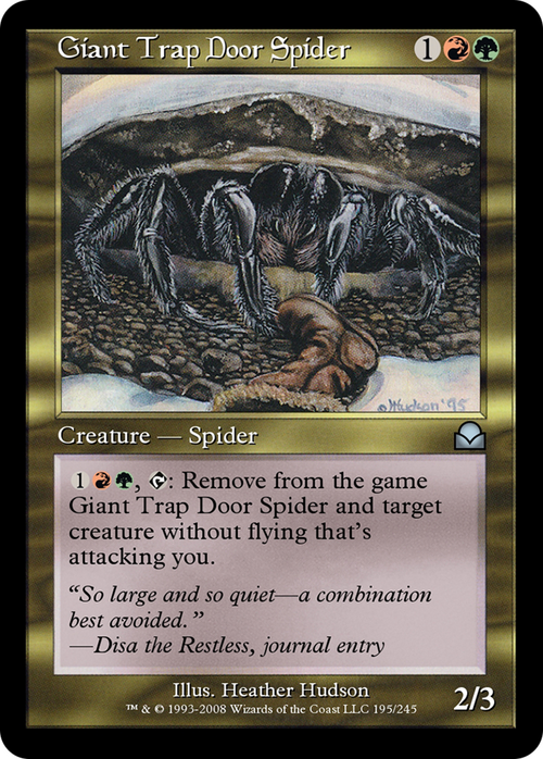 Giant Trap Door Spider (ME2-195) - Masters Edition II Foil
