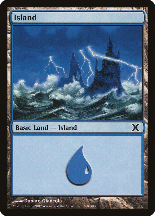 Island (368) (10E-368) - Tenth Edition Foil