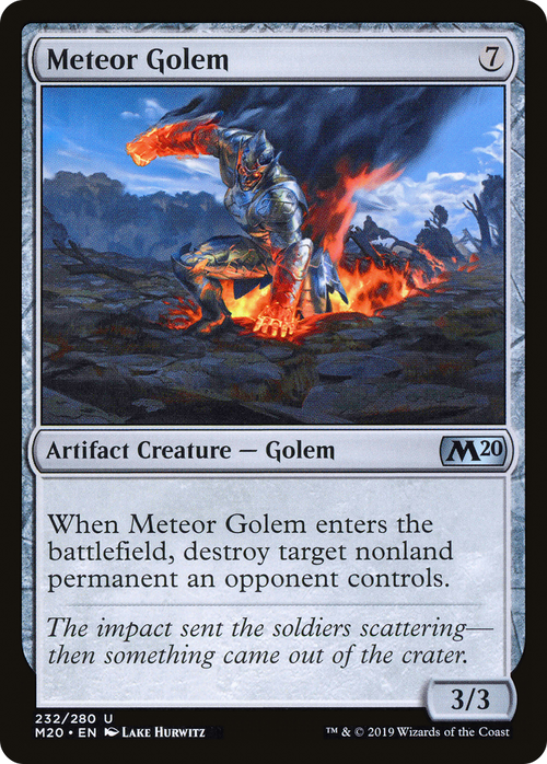 Meteor Golem (M20-232) - Core Set 2020