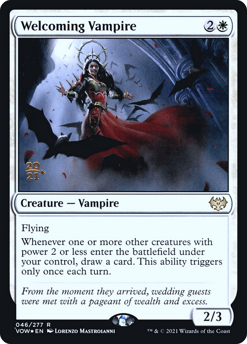 Welcoming Vampire (PRE-046) - Innistrad: Crimson Vow Promos Foil