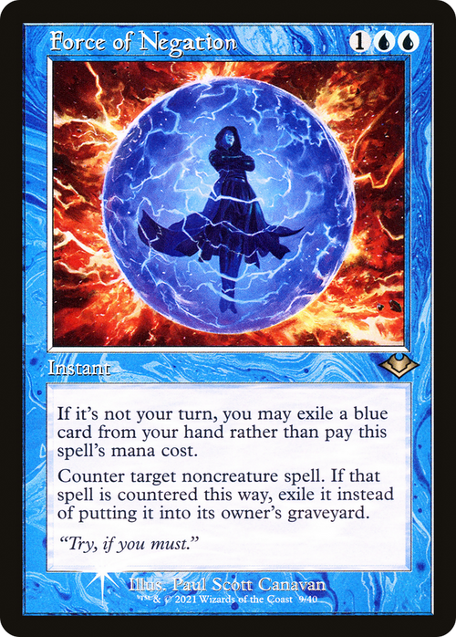 Force of Negation (MH1-009) - Modern Horizons 1 Timeshifts Foil