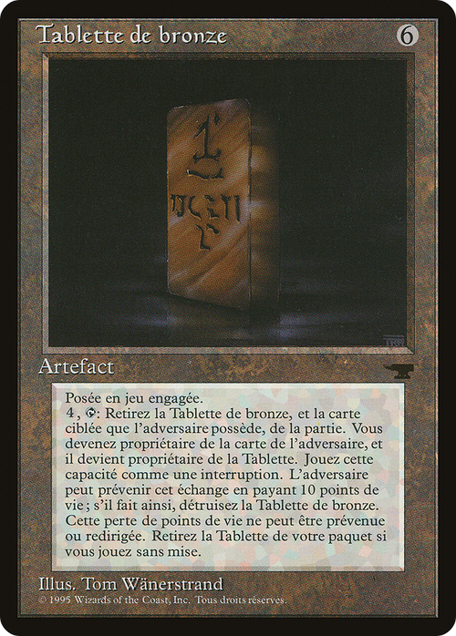 Bronze Tablet (French) - "Tablette de bronze" (REN-) - Renaissance