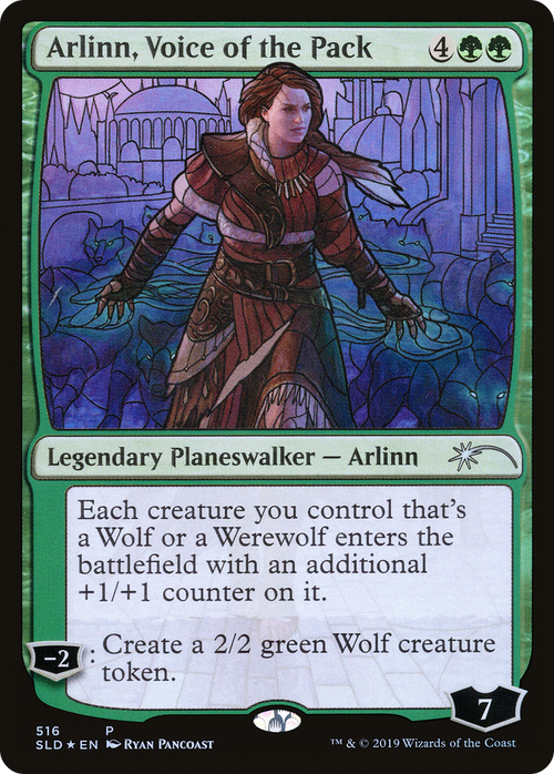 Arlinn, Voice of the Pack (Stained Glass) (SLD-516) - Secret Lair Drop Foil