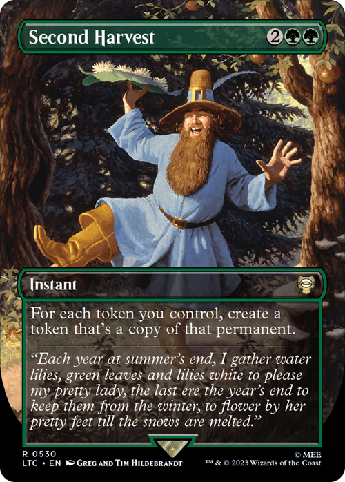 Second Harvest (Borderless) (LTC-530) - Tales of Middle-earth Commander Foil