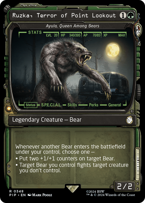 Ruzka, Terror of Point Lookout - Ayula, Queen Among Bears (Showcase) (PIP-348) - Fallout / Ruzka, Terror of Point Lookout: (Showcase)