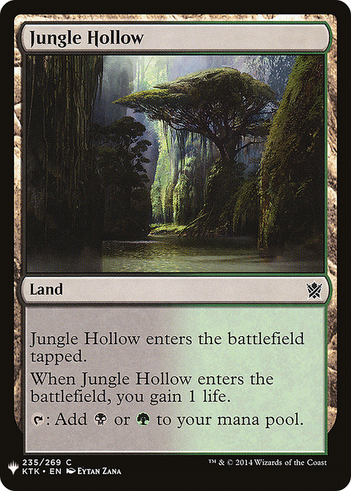 Jungle Hollow (LIST-KTK-235) - The List