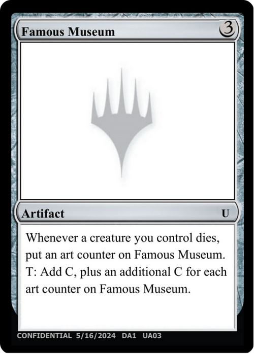 Famous Museum (UNK-UA03B) - Unknown Event