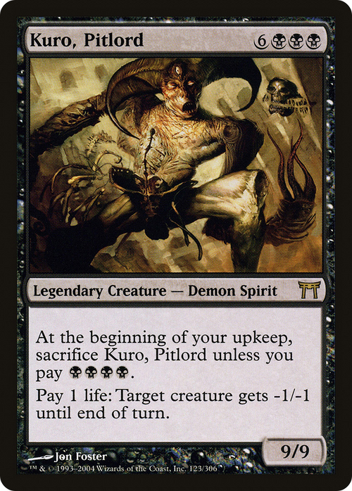 Kuro, Pitlord (CHK-123) - Champions of Kamigawa Foil