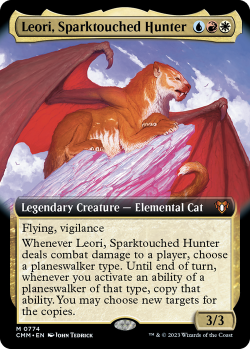 Leori, Sparktouched Hunter (Extended Art) (CMM-774) - Commander Masters: (Extended Art) Foil