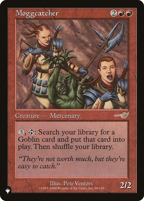 Moggcatcher (LIST-NEM-96) - The List