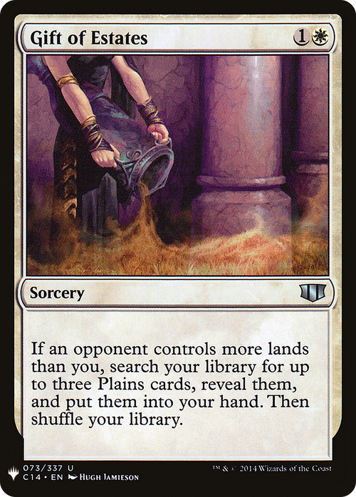 Gift of Estates (LIST-C14-73) - The List