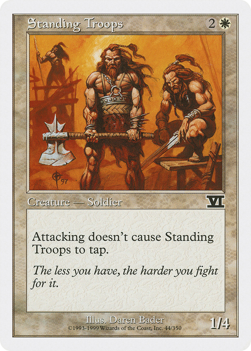 Standing Troops (6ED-044) - Classic Sixth Edition