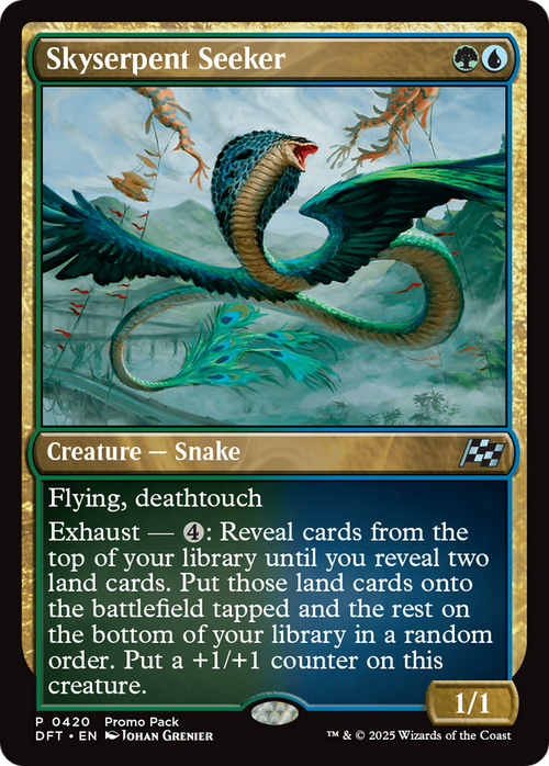 Skyserpent Seeker (PPDFT-420) - Promo Pack: Aetherdrift Foil