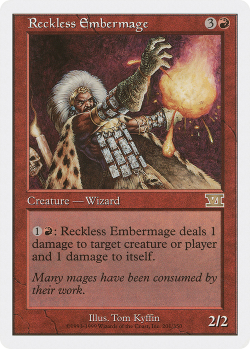 Reckless Embermage (6ED-201) - Classic Sixth Edition