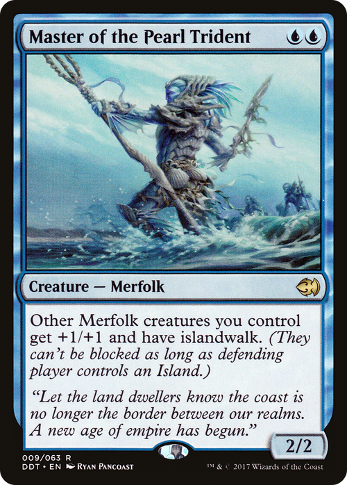 Master of the Pearl Trident (DDT-009) - Duel Decks: Merfolk vs. Goblins