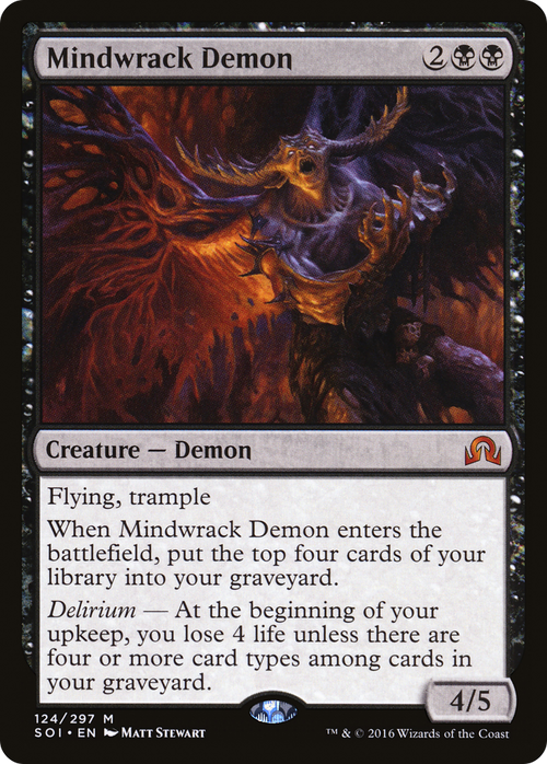 Mindwrack Demon (SOI-124) - Shadows over Innistrad Foil