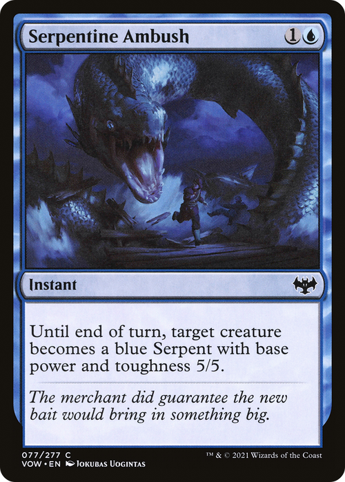 Serpentine Ambush (VOW-077) - Innistrad: Crimson Vow