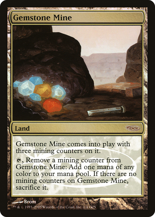 Gemstone Mine (JDG-001) - Judge Gift Cards 2005 Foil