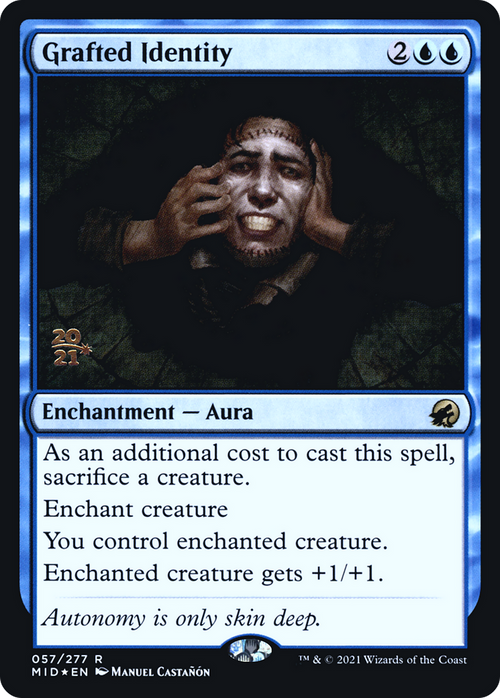 Grafted Identity (PRE-57S) - Innistrad: Midnight Hunt Promos Foil