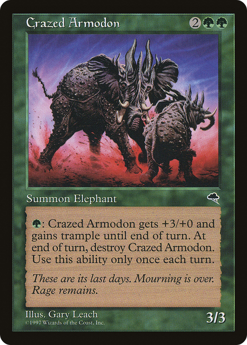 Crazed Armodon (TMP-220) - Tempest