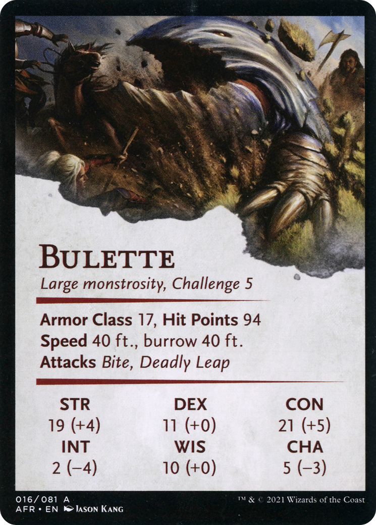 Bulette // Bulette (AAFR-016) - Adventures in the Forgotten Realms Art Series (Borderless)