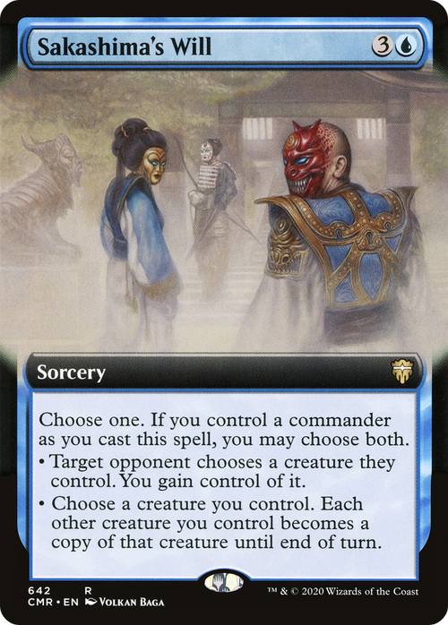 Sakashima's Will (Extended Art) (CMR-642) - Commander Legends: (Extended Art) Foil